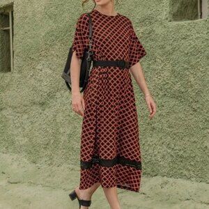 Saint and Sofia Geometric Dress